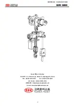 Предварительный просмотр 24 страницы Korea Hoist KA2M Series User Manual