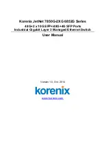 Preview for 1 page of Korenix 6852G Series User Manual