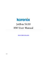 Preview for 1 page of Korenix JetBox 5630 User Manual