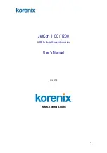 Предварительный просмотр 1 страницы Korenix JetCon 1100 Series User Manual