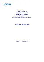 Korenix JetNet 3008 v3 User Manual preview