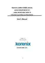 Korenix JetNet 3205G Series User Manual предпросмотр