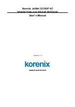 Korenix JetNet 3210GP-2C User Manual preview