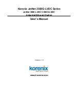 Preview for 1 page of Korenix JetNet 3508-LVDC User Manual