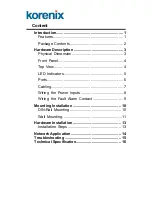 Preview for 3 page of Korenix JetNet 3705-24V User Manual