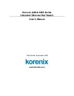 Preview for 1 page of Korenix JetNet 4000 User Manual