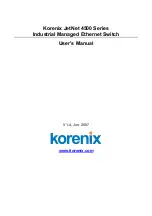 Korenix JetNet 4500 Series User Manual preview