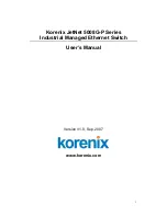 Korenix JetNet 5008G-P Series User Manual preview