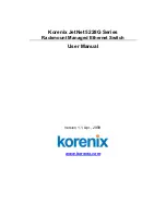 Korenix JetNet 5228G Series User Manual preview