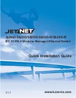 Korenix JetNet 5628G Series Quick Installation Manual preview