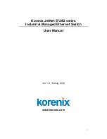 Korenix JetNet 5728G series User Manual preview