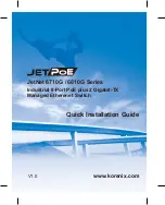 Korenix JetNet 6710G Quick Installation Manual preview