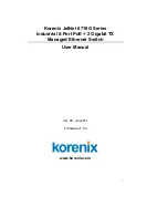 Korenix JetNet 6710G User Manual preview