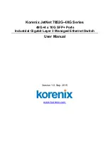 Korenix JetNet 7852G-4XG Series User Manual preview