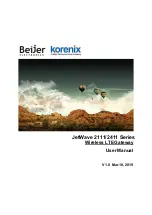 Предварительный просмотр 1 страницы Korenix JetWave 2111 Series User Manual