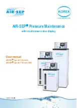 KOREX AIR-SEP AS-T 100 Series User Manual предпросмотр