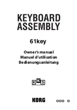 Предварительный просмотр 1 страницы Korg 61key Owner'S Manual