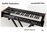 Korg 700s Owner'S Manual preview