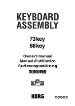 Предварительный просмотр 1 страницы Korg 73key Owner'S Manual