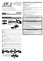 Preview for 1 page of Korg AW-1 Owner'S Manual