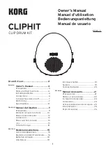 Preview for 1 page of Korg CLIPHIT Owner'S Manual