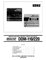 Korg DDM-220 Service Manual preview