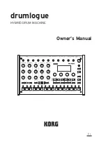 Preview for 1 page of Korg drumlogue Owner'S Manual