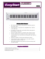 Preview for 1 page of Korg EasyStart K Series Easy Start