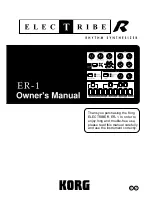 Korg Electribe R ER-1 Owner'S Manual preview