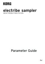 Korg electribe sampler Parameter Manual предпросмотр