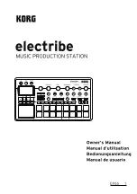 Korg electribe Owner'S Manual предпросмотр