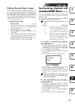 Preview for 83 page of Korg EMX-1 Owner'S Manual