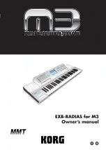 Preview for 1 page of Korg EXB-RADIAS Owner'S Manual