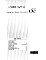 Preview for 1 page of Korg i5S Service Manual