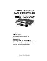 Korg iS50 Installation Manual preview