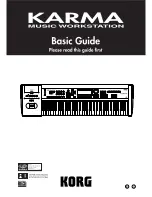 Preview for 1 page of Korg Karma Basic Manual