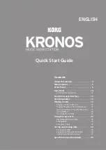 Korg KRONOS2-61 Quick Start Manual preview