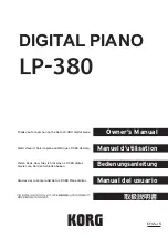 Предварительный просмотр 1 страницы Korg LP-380 Owner'S Manual