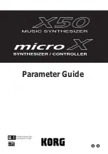 Korg MICRO X Parameter Manual preview