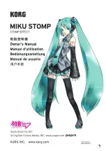 Korg MIKU STOMP Owner'S Manual preview