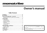 Preview for 3 page of Korg monotribe Owner'S Manual