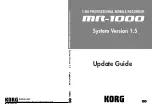 Korg MR-1000 Update Manual предпросмотр