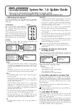 Korg MR-2000S Update Manual предпросмотр