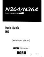 Предварительный просмотр 1 страницы Korg N264 Basic Manual