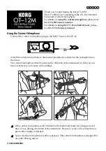 Preview for 1 page of Korg OT-12M Owner'S Manual