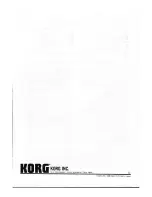 Preview for 32 page of Korg P3 Owner'S Manual