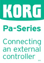 Korg PA Series Manual preview