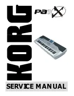 Korg PA1X Service Manual preview