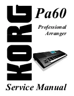 Korg PA60 Service Manual preview