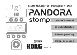 Korg Pandora Stomp Owner'S Manual предпросмотр